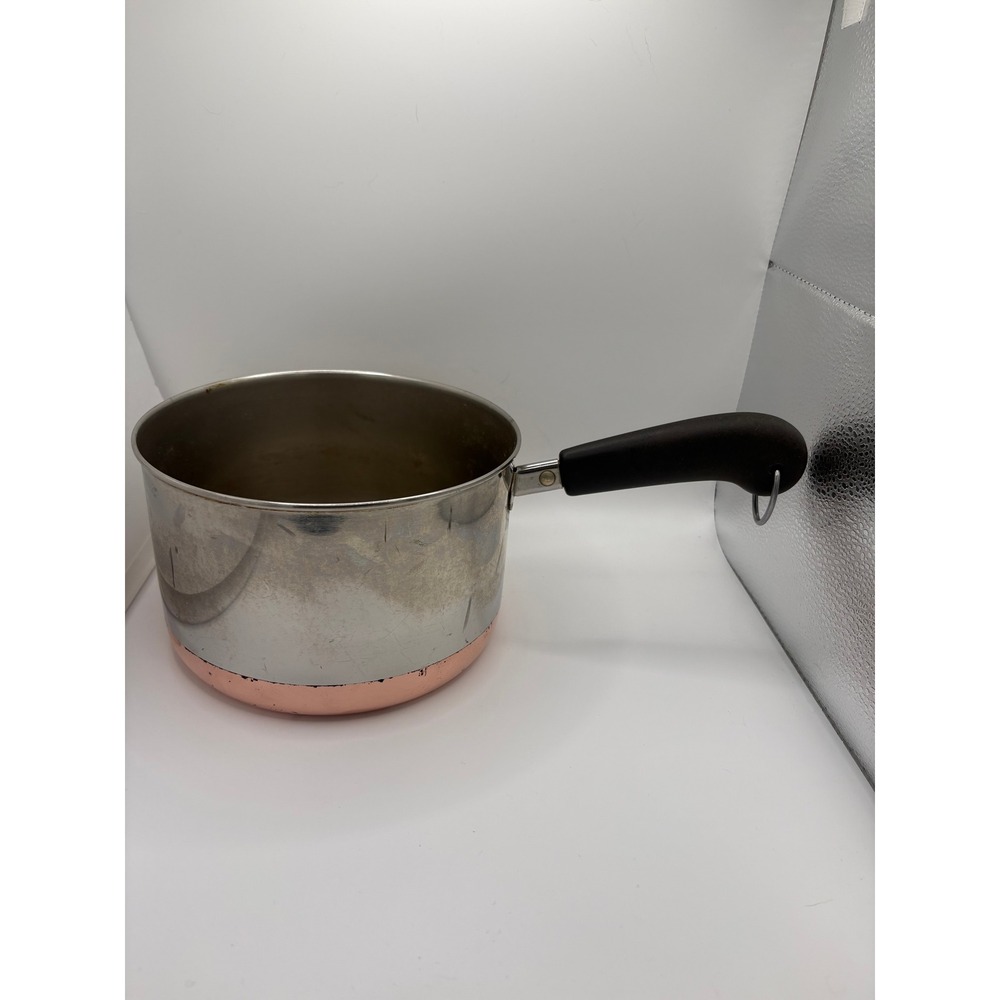 Revere Ware 3 Qt Copper Clad Bottom Stainless Steel Saucepan Clinton ILL USA